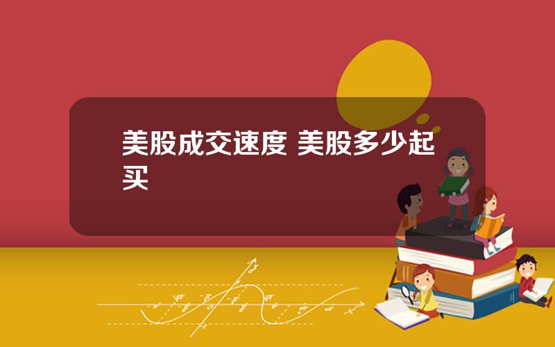 美股成交速度 美股多少起买